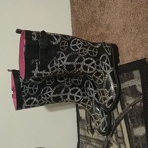 Peace sign Rain/Rubber boots